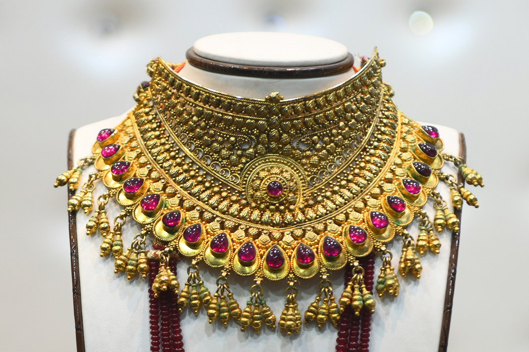 Heavy Necklace Set - Gold Jewellery