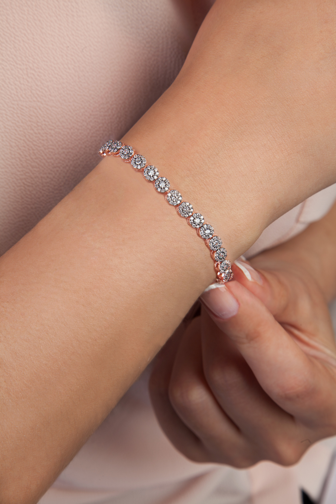 Diamond Bracelet Jewellery Photography on Model